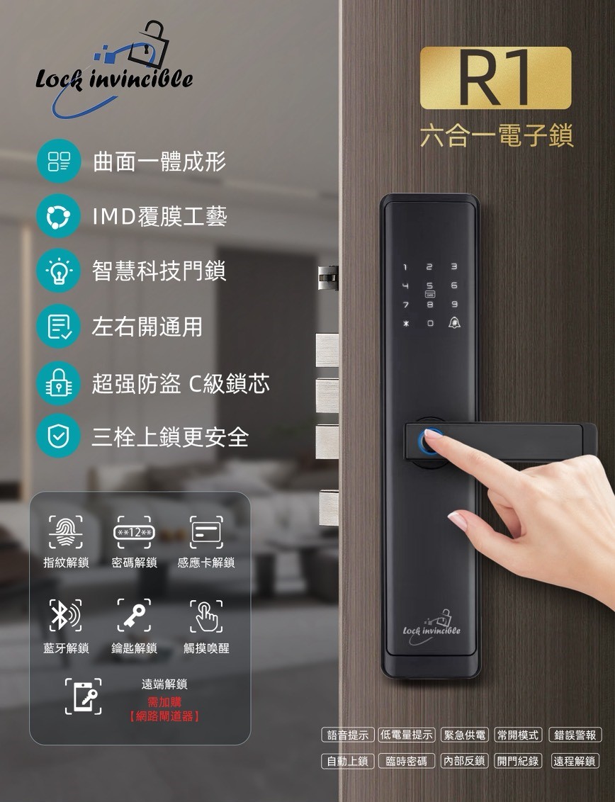 SWD R1 指紋辨識電子鎖 高CP值款